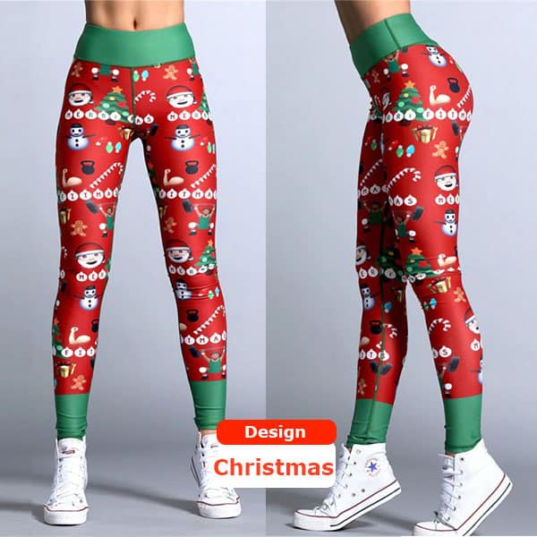 Christmas Leggings Holiday Workout Yoga Pants